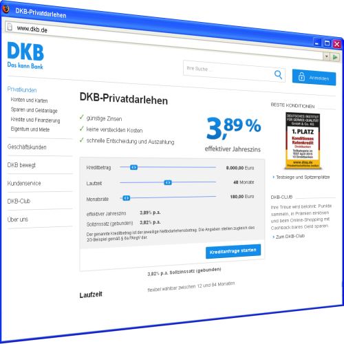 DKB Bank (DKB Kredit - Jetzt mit einem gnstigen Zins einfach und bequem umschulden)